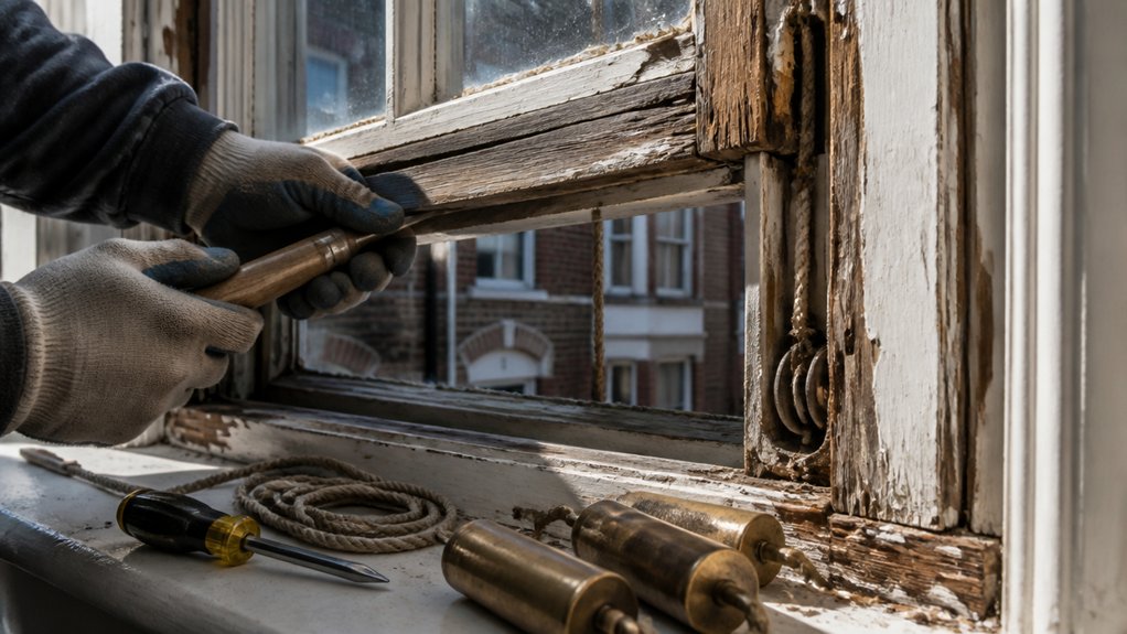 assess window condition carefully