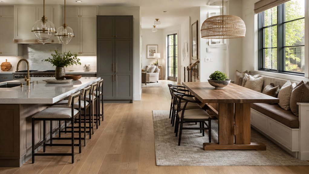 transforming a kitchen dining space