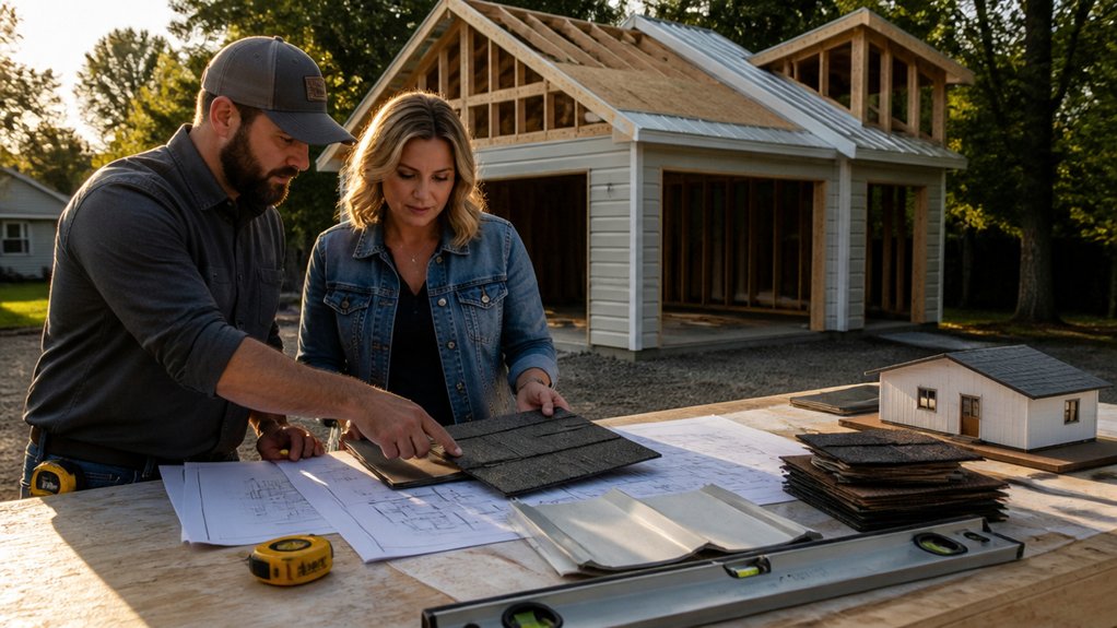 garage roof style selection
