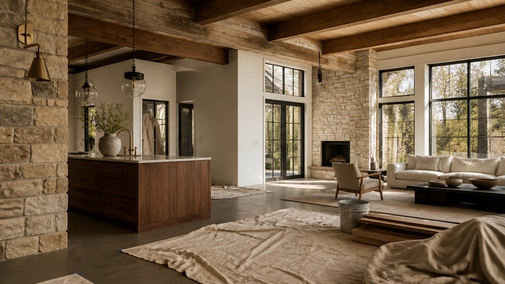 grounded balanced rustic elegance
