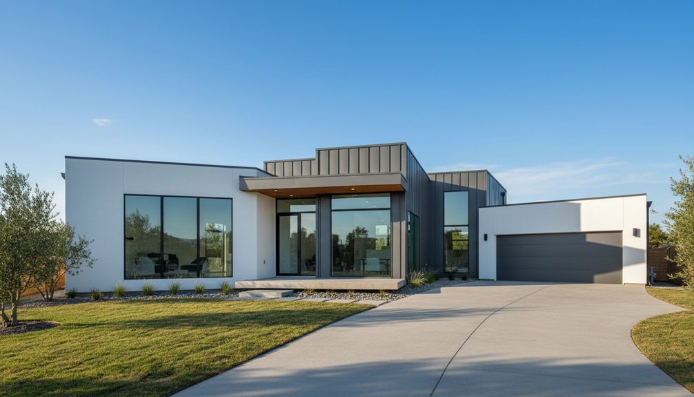 modern sleek new build