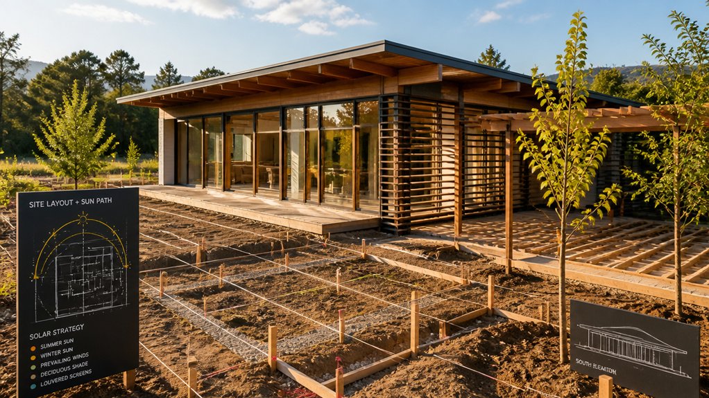optimal building orientation and shading