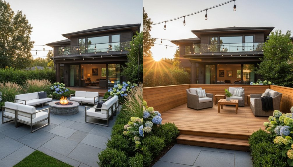 patio versus deck comparison