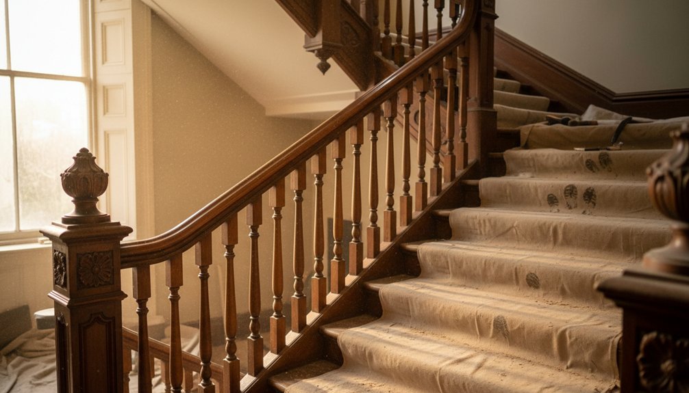 restoring historic staircase details