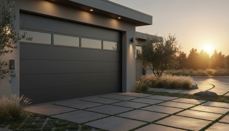 stylish secure garage door