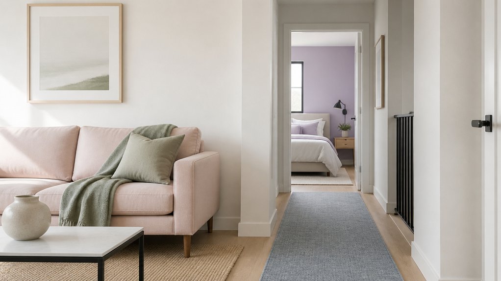subtle pastel room accents